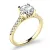 Zásnubní prsten žluté zlato 585/1000 přírodní diamanty 1.10 ct ZP-10962-ZL-DIA