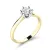 Zásnubní prsten žluté zlato 585/1000 přírodní diamant 0.50 ct G/SI ZP-10965-ZLB-DIA