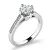Dámský prsten bílé zlato 585/1000 přírodní diamant 0.099 ct G/SI 10977-B-DIA
