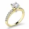 Zásnubní prsten žluté zlato 585/1000 přírodní diamanty 1.170 ct G/SI ZP-10959-ZL-DIA