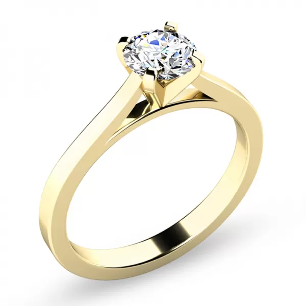 Zásnubní prsten žluté zlato 585/1000 přírodní diamant 0.90 ct G/SI ZP-10966-ZL-DIA