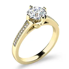 Zásnubní prsten žluté zlato 585/1000 zirkon ZP-10977-ZL-ZIR