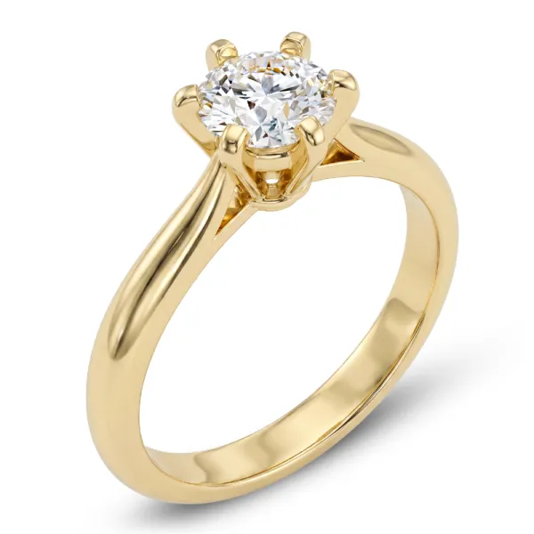 Zásnubní prsten žluté zlato 585/1000 zirkon ZP-10999-ZL-ZIR