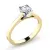 Zásnubní prsten žluté zlato 585/1000 přírodní diamant 0.90 ct G/SI ZP-10966-ZLB-DIA