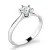 Dámský prsten bílé zlato 585/1000 přírodní diamant 0.50 ct G/SI 10965-B-DIA