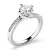 Dámský prsten bílé zlato 585/1000 přírodní diamanty 1.077 ct 10963-B-DIA