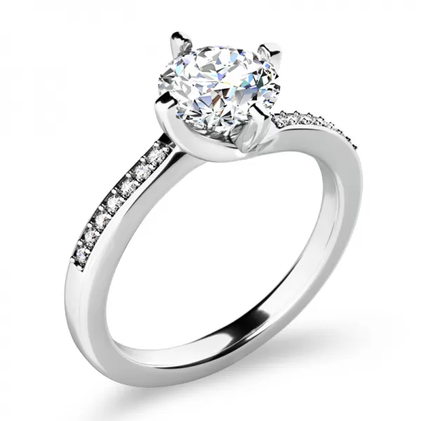 Dámský prsten bílé zlato 585/1000 přírodní diamanty 1.077 ct 10963-B-DIA