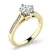 Zásnubní prsten žluté zlato 585/1000 přírodní diamant 0.099 ct G/SI ZP-10977-ZL-DIA