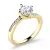 Zásnubní prsten žluté zlato 585/1000 přírodní diamanty 1.077 ct ZP-10963-ZL-DIA
