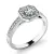 Zásnubní prsten bílé zlato 585/1000 přírodní diamant 0.312 ct ZP-140035-B-DIA ZP-140035B-DIA
