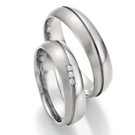 Snubní prsteny titan přírodní diamant 0.045 ct SP-20150
