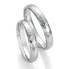 Snubní prsteny ocel přírodní diamant 0.039 ct SP-22090