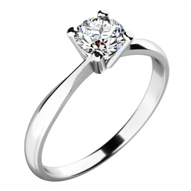 Zásnubní prsten bílé zlato 585/1000 zirkon ZP-10770