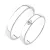 Snubní prsteny stříbro 925 zirkon 0.025 ct SP-204-Ag