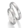 Snubní prsteny ocel přírodní diamant 0.040 ct SP-22130