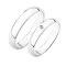 Snubní prsteny stříbro 925 zirkon 0.025 ct SP-202-Ag