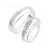 Snubní prsteny stříbro 925 zirkon 0.155 ct SP-240-Ag