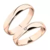 Snubní prsteny bílé zlato 585 zirkon 0.028 ct G/SI SP-282B