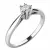 Zásnubní prsten bílé zlato 585/1000 přírodní diamant 0.130 ct G/SI ZP-10769D