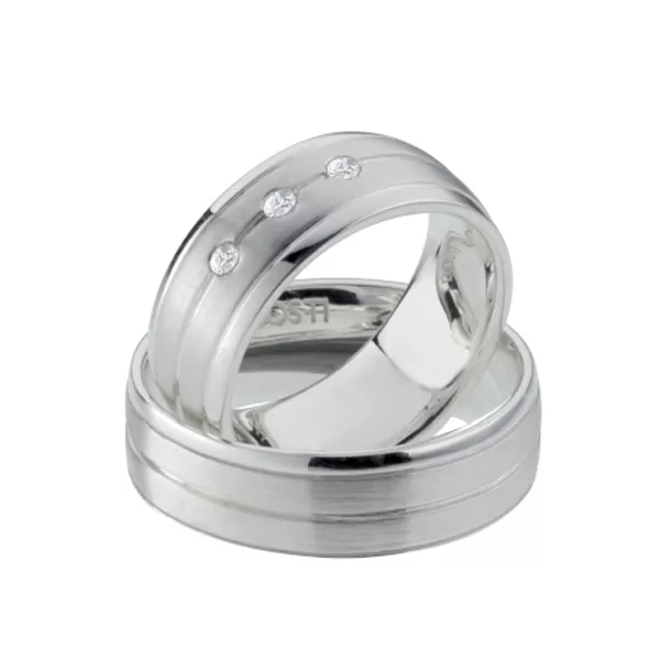 Snubní prsteny titan zirkon TR-88019