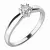 Zásnubní prsten bílé zlato 585/1000 přírodní diamant 0.130 ct G/SI ZP-10768D