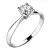 Zásnubní prsten bílé zlato 585/1000 přírodní diamant 0.26 ct G/SI ZP-10770D