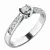 Zásnubní prsten bílé zlato 585/1000 přírodní diamant 0.273 ct G/SI ZP-10755D