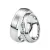 Snubní prsteny ocel zirkon ST-88082