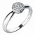 Zásnubní prsten bílé zlato 585/1000 přírodní diamant 0.152 ct G/SI 10767D