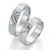 Snubní prsteny stříbro 925 přírodní diamant 0.025 ct briliantem SP-51150