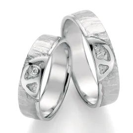 Snubní prsteny stříbro 925 přírodní diamant 0.025 ct SP-51030