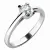 Zásnubní prsten bílé zlato 585/1000 přírodní diamant 0.130 ct G/SI ZP-10764D
