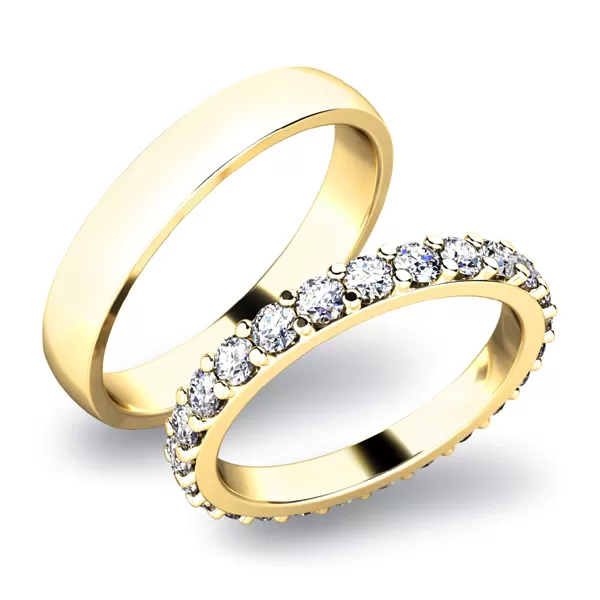 Snubní prsteny bílé zlato 585 zirkon 1.370 ct G/SI SP-61029