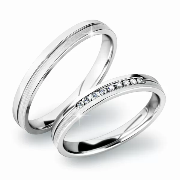 Snubní prsteny žluté zlato 585 zirkon 0.054 ct G/SI SP-61042