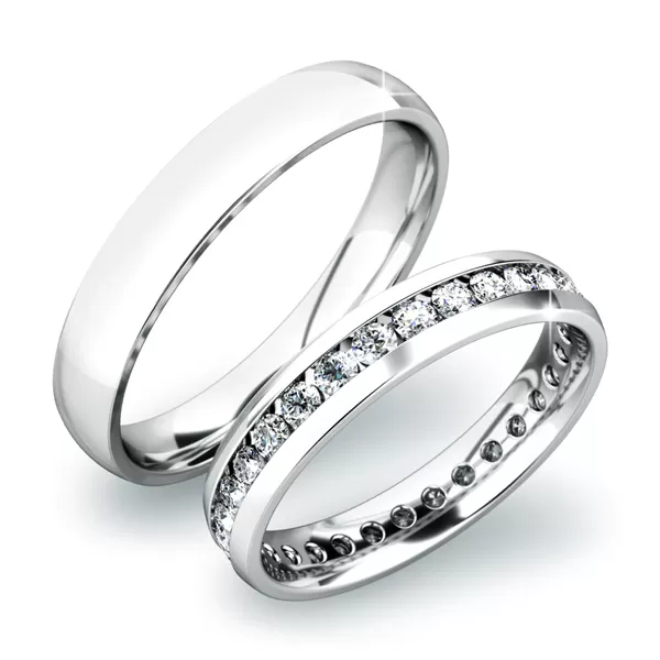 Snubní prsteny žluté zlato 585 zirkon 0.750 ct G/SI SP-61033