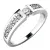 Zásnubní prsten bílé zlato 585/1000 přírodní diamant 0.22 ct G/SI ZP-10775D