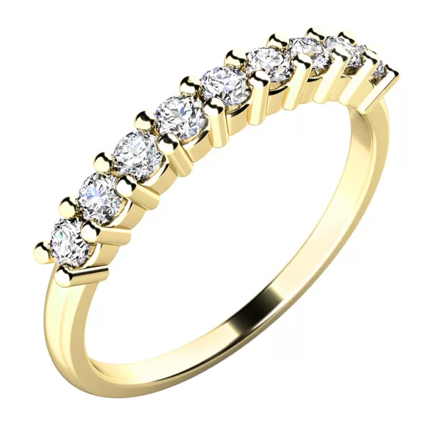 Zásnubní prsten bílé zlato 585/1000 přírodní diamant 0.384 ct G/SI ZP-10772D