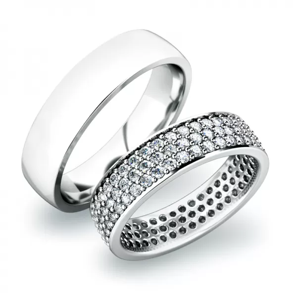 Snubní prsteny žluté zlato 585 zirkon 1.476 ct G/SI SP-61040