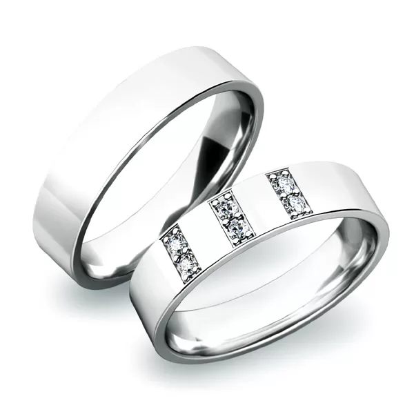 Snubní prsteny žluté zlato 585 zirkon 0.090 ct G/SI SP-61031Z