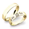 Snubní prsteny bílé zlato 585 zirkon 0.048 ct G/SI SP-61034B