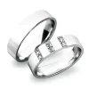 Snubní prsteny bílé zlato 585 zirkon 0.090 ct G/SI SP-61031B