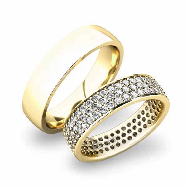 Snubní prsteny bílé zlato 585 zirkon 1.476 ct G/SI SP-61040