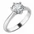 Zásnubní prsten bílé zlato 585/1000 přírodní diamant 0.60 ct G/SI ZP-10736-DIA