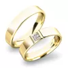 Snubní prsteny bílé zlato 585 zirkon 0.040 ct G/SI SP-61022B
