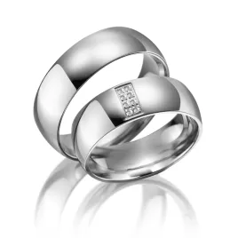 Snubní prsteny titan zirkon SP-TI-006