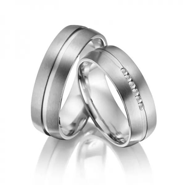 Snubní prsteny titan zirkon SP-TI-008