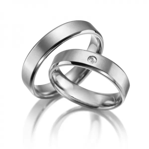 Snubní prsteny titan zirkon SP-TI-019