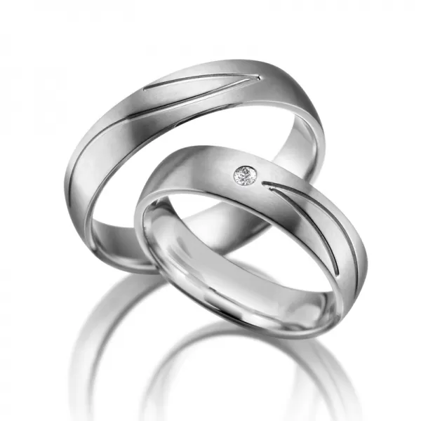 Snubní prsteny titan zirkon SP-TI-004