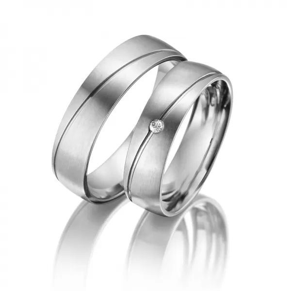 Snubní prsteny titan zirkon SP-TI-009