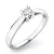 Zásnubní prsten bílé zlato 585/1000 přírodní diamant 0.110 ct G/SI ZP-10797D